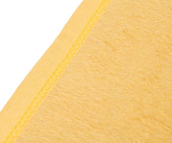 Ambiente Trendlife Baumwoll-Acryl-Decke Arizona uni Einfassband 150x200cm senf