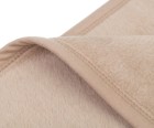 Ambiente Trendlife Baumwoll-Acryl-Decke Arizona uni Einfassband 150x200cm taupe
