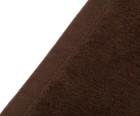 Ambiente Trendlife Baumwoll-Acryl-Decke Arizona uni Einfassband 150x200cm dunkelbraun