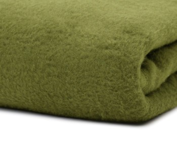 Ambiente Trendlife Baumwoll-Acryl-Decke Arizona uni Einfassband 150x200cm grün