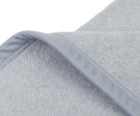 Ambiente Trendlife Baumwoll-Acryl-Decke Arizona uni Einfassband 150x200cm silber
