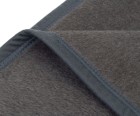 Ambiente Trendlife Baumwoll-Acryl-Decke Arizona uni Einfassband 150x200cm anthrazit