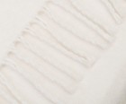 Ambiente Trendlife Baumwoll-Acryl-Decke Iowa 2-seitig Fransen 150x200cm wollweiss