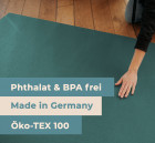 Outdoor Krabbelmatte Sanosoft - Made in Germany - Öko-Tex 100 - Petrol 180x180cm