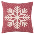 Tom Tailor Zierkissenhülle Winter Snowflake rot 45x45cm