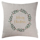 Tom Tailor Zierkissenhülle Xmas Loop natur-rost-grün 45x45cm