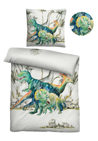 biberna Linon-Bettwäsche DINO