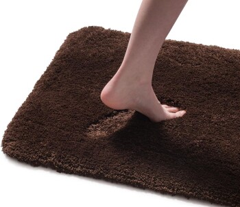 Ambiente Trendlife Badteppich Deluxe DUNKELBRAUN 70X120CM