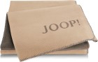 JOOP! MELANGE-Doubleface Plaid / Decke Cashew-Kastanie 150 x 200cm