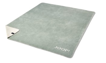 JOOP! MELANGE-Doubleface Plaid / Decke Jade-Natur 150 x 200cm