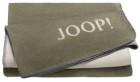 JOOP! MELANGE-Doubleface Plaid / Decke Oliv-Natur 150 x 200cm