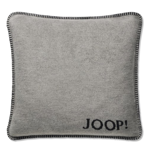 JOOP! Kissen Uni-Doubleface Kissen mit Füllung Ash-Anthrazit 50 x 50cm