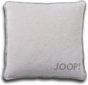 JOOP! Uni-Doubleface Kissenhülle Silber-Jade 50 x 50cm