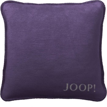 JOOP! Kissen Uni-Doubleface Kissen mit Füllung Violett-Schiefer 50 x 50cm