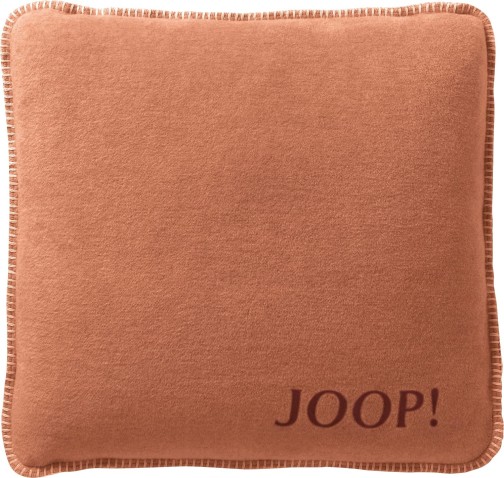 JOOP! Kissen Uni-Doubleface Kissen mit Füllung Kupfer-Granat 50 x 50cm