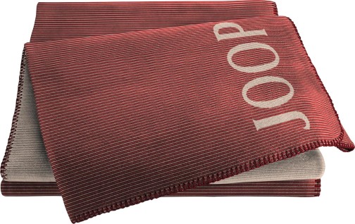 JOOP!  TOUCH Plaid / Decke Rouge-Natur 220 x 240cm