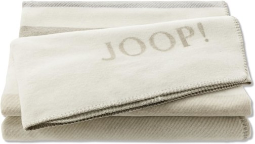 JOOP!  SHUTTER Plaid / Decke Natur 150 x 200cm