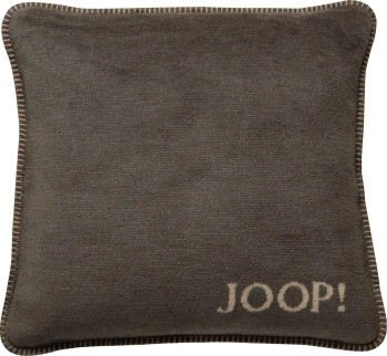 JOOP!  Kissen mit Füllung MELANGE-Doubleface Kastanie-Cashew 50 x 50cm