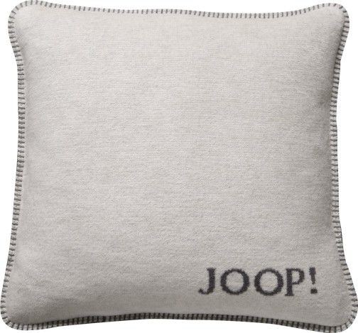 JOOP!  Kissen mit Füllung MELANGE-Doubleface Ecru-Graphit 50 x 50cm