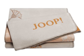 JOOP!  FADED Cornflower Plaid / Decke sand 150 x 200cm