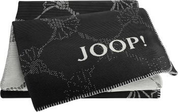 JOOP! Cornflower Plaid / Decke Schwarz 150 x 200cm