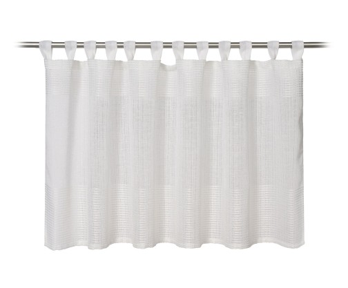 Ambiente Trendlife Domino legere Schlaufenpanneaux 50x140cm Farbe Weiss