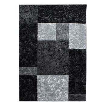 Kurzflor Teppich HAWAII Schwarz