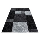 Kurzflor Teppich HAWAII Schwarz