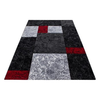 Kurzflor Teppich HAWAII Rot