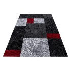 Kurzflor Teppich HAWAII Rot