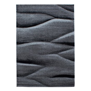 Kurzflor Teppich LUCCA Schwarz
