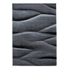 Kurzflor Teppich LUCCA Schwarz
