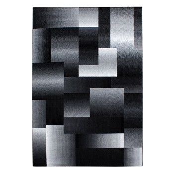 Kurzflor Teppich MIAMI Schwarz