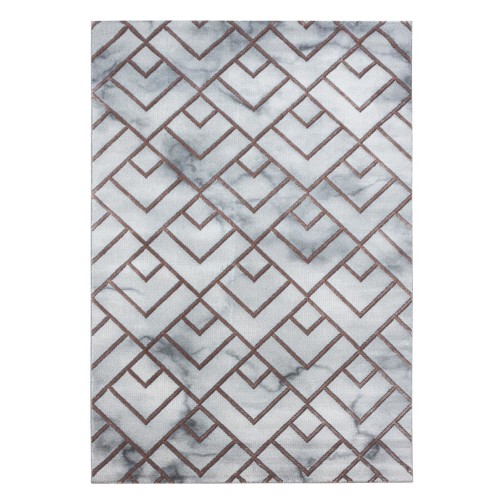 Kurzflor Teppich NAXOS Bronze