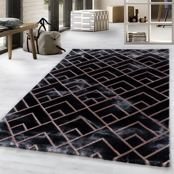 Kurzflor Teppich NAXOS Bronze