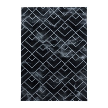 Kurzflor Teppich NAXOS Silber