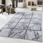 Kurzflor Teppich NAXOS Bronze
