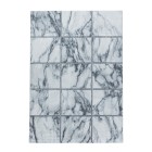 Kurzflor Teppich NAXOS Silber