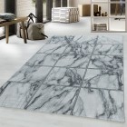 Kurzflor Teppich NAXOS Silber