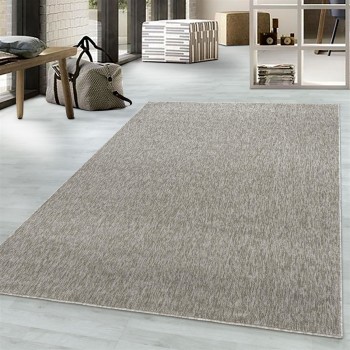 Kurzflor Teppich NIZZA Beige