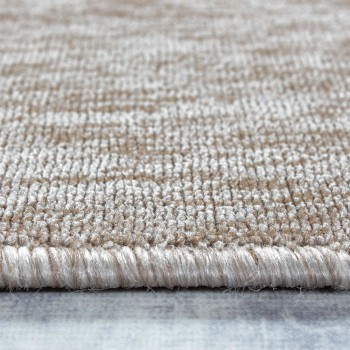 Kurzflor Teppich NIZZA Beige