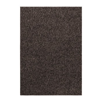Kurzflor Teppich NIZZA Braun