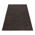 Kurzflor Teppich NIZZA Braun