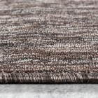 Kurzflor Teppich NIZZA Braun