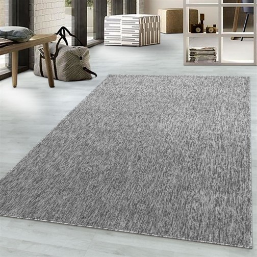 Kurzflor Teppich NIZZA Hellgrau, 19,00 €