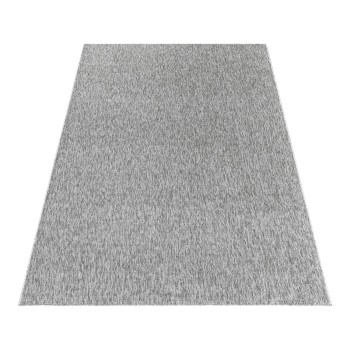 Kurzflor Teppich NIZZA Hellgrau