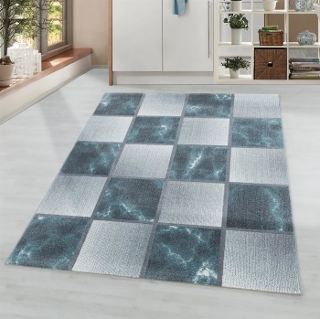 Kurzflor Teppich OTTAWA Blau