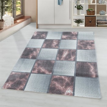 Kurzflor Teppich OTTAWA Rosa