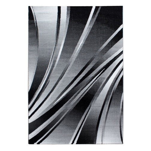 Kurzflor Teppich PARMA Schwarz