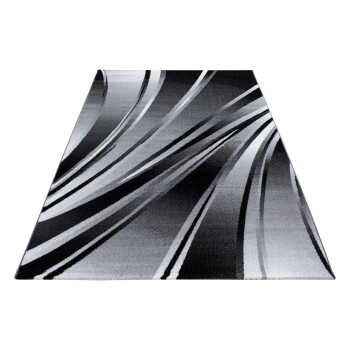 Kurzflor Teppich PARMA Schwarz